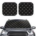 thumbnail image 2 of Vsdgher Mallards And Snowflakes Print Car Windshield Sun Shade, Reflective Sunshade Window Sunshade Sun Visor Protector Fit for Cars,Trucks,SUVs-Medium, 2 of 6