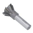 thumbnail image 1 of Milling Cutter, Cemented Carbide Durable 2in 6 Blades Straight Shank Dovetail Cutter  For Non Ferrous Material, 1 of 8