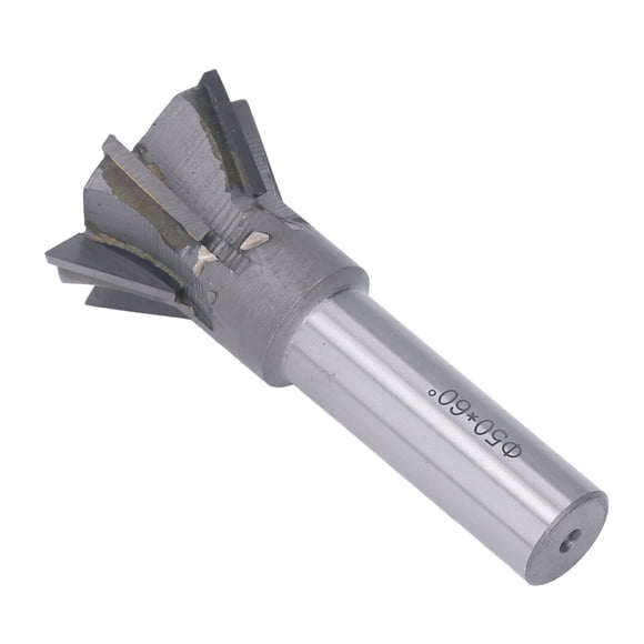 Milling Cutter, Cemented Carbide Durable 2in 6 Blades Straight Shank Dovetail Cutter For Non Ferrous Material