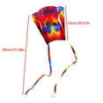 thumbnail image 3 of DEBGFS Rainbow Parafoil Kite Polyester Ripstop Flying Kite Kid Adult Outdoor Flying Toy  Stripe,#2, 3 of 9