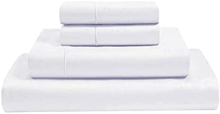 Soft Mypill0w 4 Pieces Sheet Set 100% Certified Giza Egyptian Cotton White Solid 