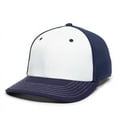thumbnail image 4 of OC Sports OC12M Phenom Performance Twill Front Panel Cap -White Navy Navy, 4 of 8