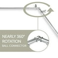 thumbnail image 3 of Vicky Corner Window Curtain Rod 13/16 inch dia. 48-84" - Satin Nickel, 3 of 3