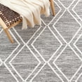 thumbnail image 6 of SAFAVIEH Kilim Meryll Diamond Polyester Area Rug, Black/Ivory, 6' x 6' Square, 6 of 8