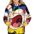 thumbnail image 2 of Lsque Sml Jeffy Pattern Casual Women's Hoodie,Hooded Sweatshirt with Kangaroo Pocket,Pullover Hoodie with Eye-catching Drawstrings-Large, 2 of 8
