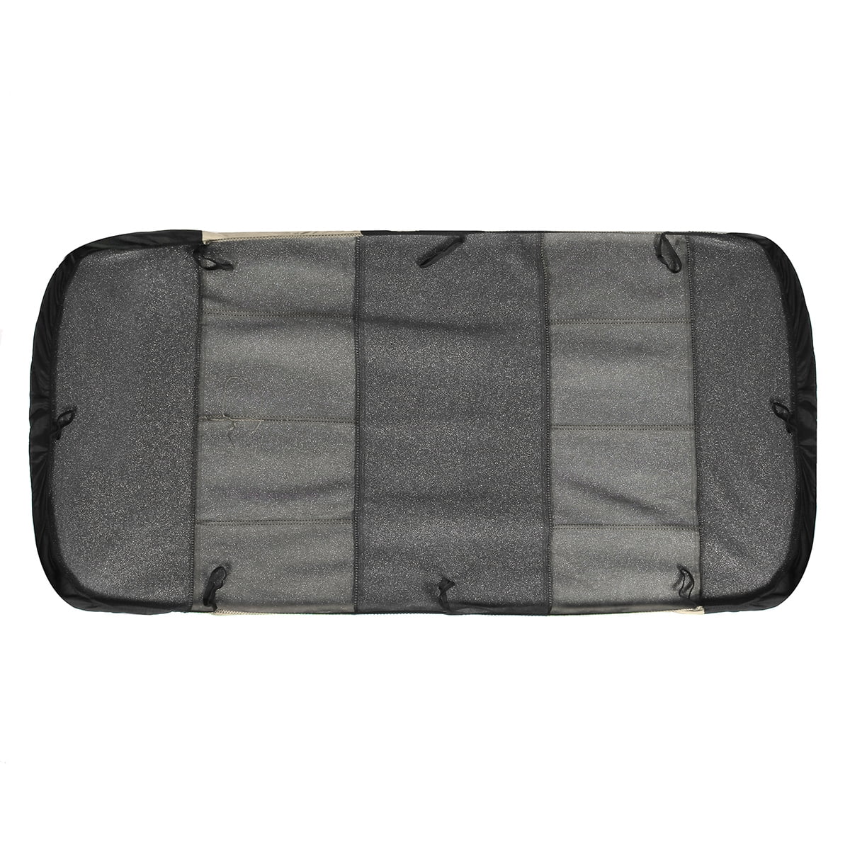 4PCS Universal Car Seat Covers Set Fit for Jeep Wrangler 1976-2018, Cloth Interior Automotive Protector Cushion Cover for Car Truck SUV Front and Rear Seat Cover Protector Set, Beige