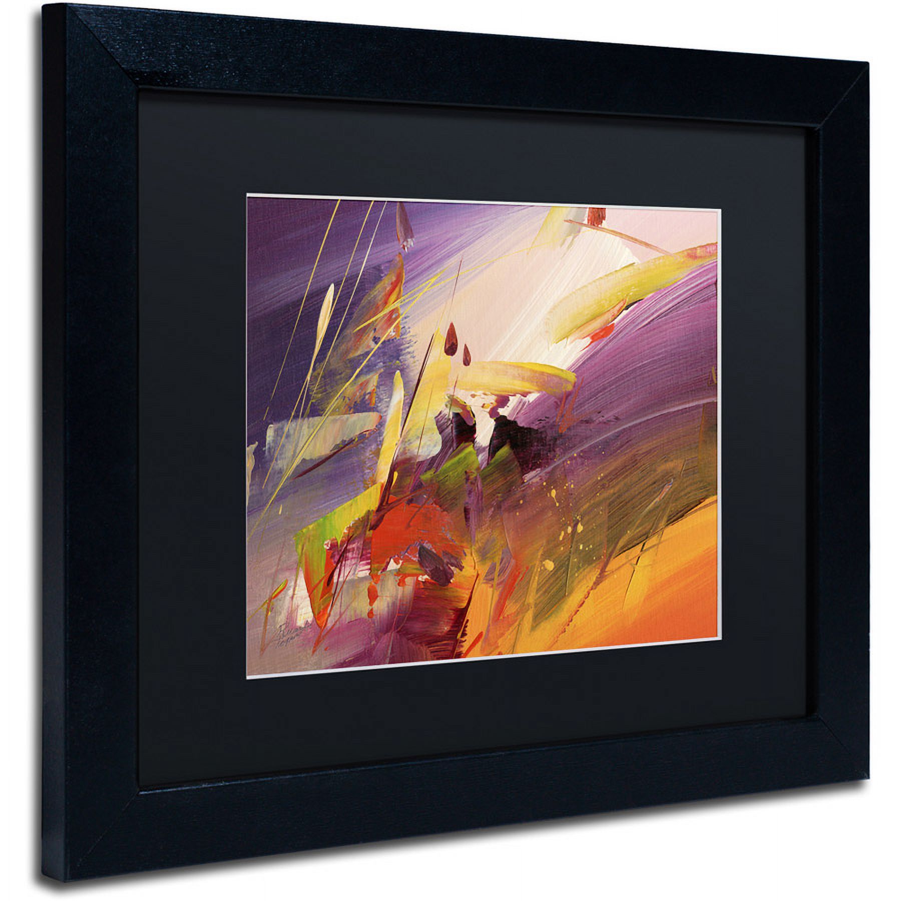 Trademark Fine Art "Midnight" Canvas Art by Ricardo Tapia, Black Matte, Black Frame