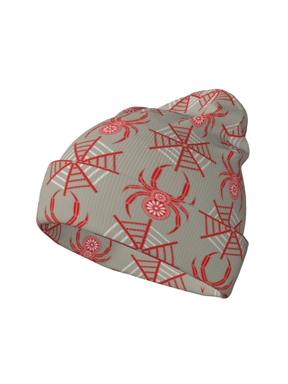 Insects Spiders for Men's Knit Cuffed Beanie for Outdoor Activities Unisex