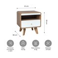 thumbnail image 3 of Buró Alen Relan Nordica con Cajon y Estante Símil Madera, 3 of 8