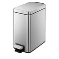 thumbnail image 1 of EKO Bote de basura Genie 5L Acero Inoxidable, cubo de basura pequeño, con cubo interior, ideal para baño, cierre suave, pedal resistente, 1 of 7