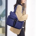 thumbnail image 5 of Bolso casual para mujer, bolso de hombro, bolso de gran capacidad, bolso de nailon suave, azul viejo, 5 of 5