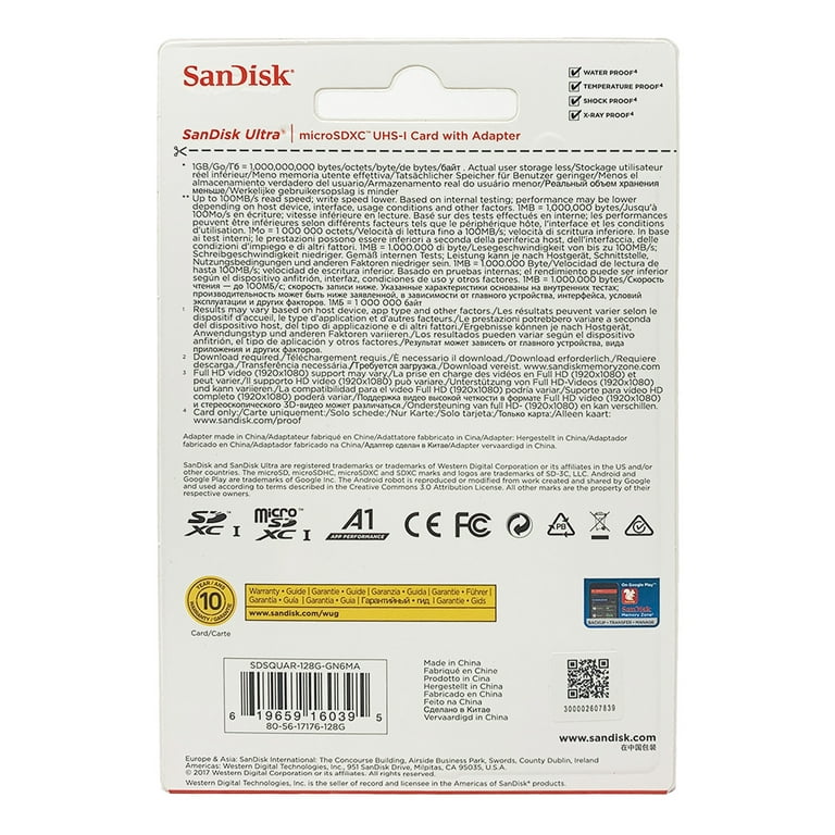 Carte micro SDXC SanDisk Ultra