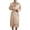 Beige, variant on Yuncity Mens Pajamas Set Bathrobe Long Sleeve Silk Satin Sleepwear Loungewear Soft Comfortable Breathable Pjs S-Xxxl