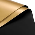 thumbnail image 1 of Unique Bargains Double Sided Color Flower Wrapping Paper Black+Gold 22.8'x22.8' Waterproof 10 Pack, 1 of 5