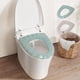 thumbnail image 1 of Fiudx Funda de Asiento de Inodoro, Suave y Cálida, de Punto, Versátil, Bicolor, Fácil Instalación, Ajuste Flexible, Ideal para Uso Doméstico En Invierno, Ideal para Un Baño Acogedor., 1 of 5
