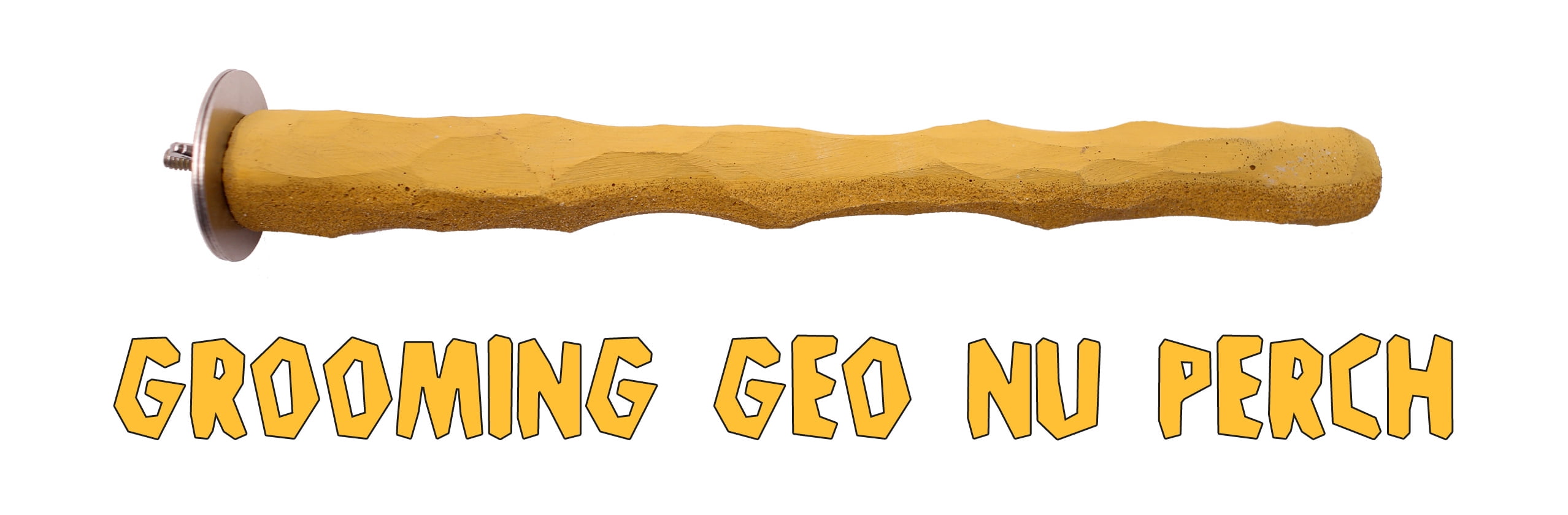 Grooming Geo NU Perch for Parrots African Grey, Amazon, Cockatoo