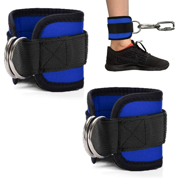 Ankle Wrist Straps For Cable Machines & Resistance Bands Adjustable
