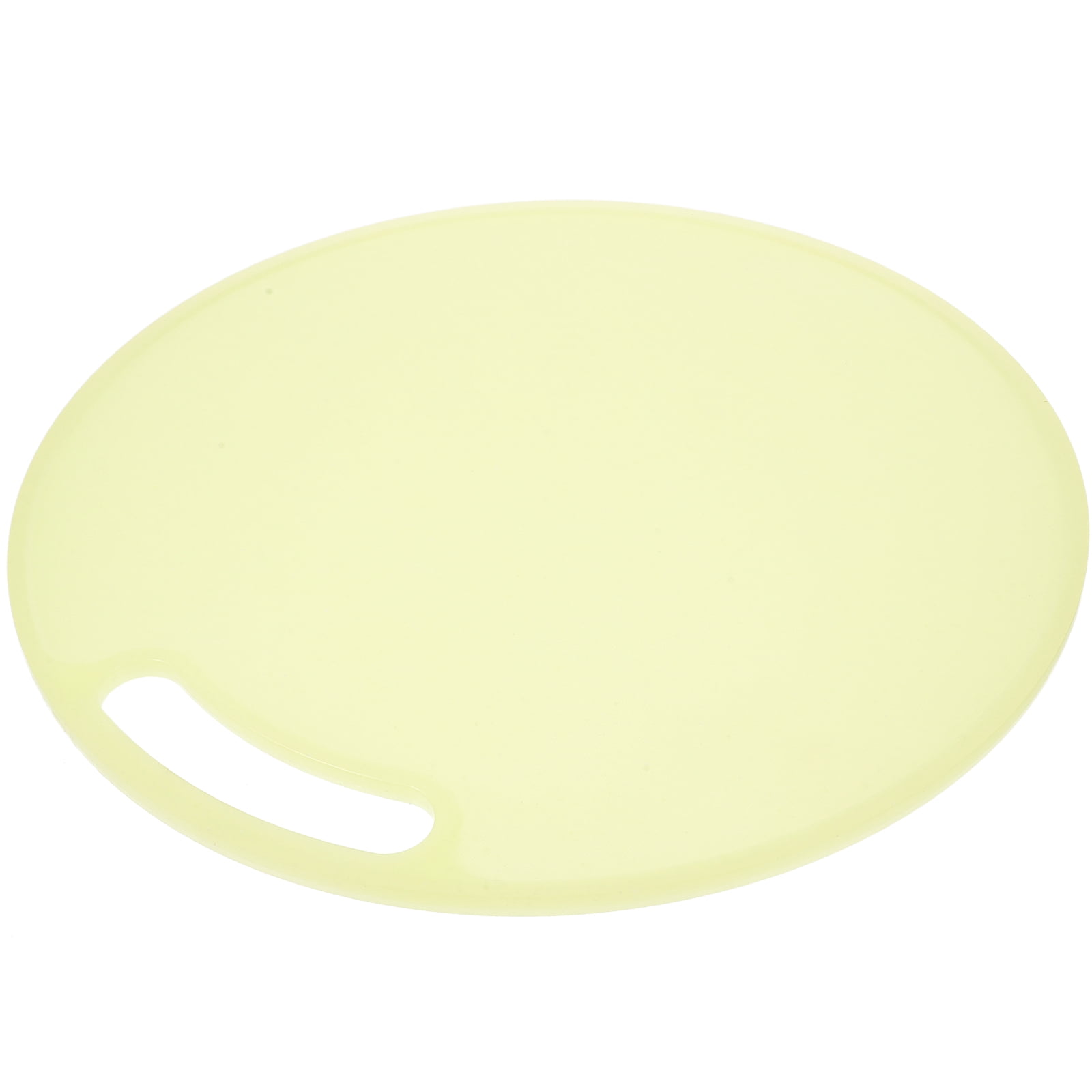 Tineasur Light Green Round Cutting Mat for Kitchen Cutting Made of Tough Reusable Plastic Material