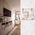 thumbnail image 5 of Yayeee Rocker Switch Wall Plate 1-Gang 4.6"x2.9" Home Decorative Outlet Cover, Orange Seahorse, 5 of 6