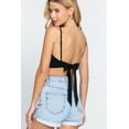 thumbnail image 4 of Back Ribbon Tie Cami Crop Top, 4 of 5
