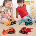 thumbnail image 4 of 4Pcs Construction Toys,Friction Powered Construction Truck Toys Vehicles,Push and Go Construction Sand Truck Toys,Outdoor Toys with Bulldozer Excavator Roller Truck Gift for 3 4 5 6 7 8 Year Old Boys, 4 of 7
