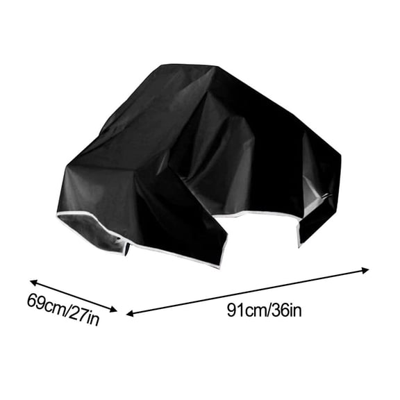 Aoqianlan Waterproof Heavy Duty Large Machine Cover Breathable Tool Dust Protector 27*36inch black