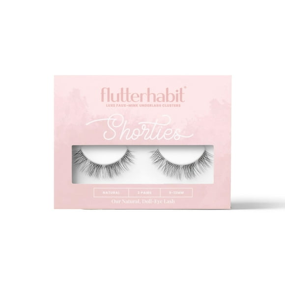 Pestañas FlutterHabit The Shorties Lashes, 2 juegos para 10 días