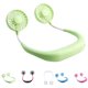 thumbnail image 4 of Bewildely USB recargable Lazy Neck Hanging Style Dual Cooling Fan Travel Outdoor Indoor Wearable Neckband Fan Type1 NO1, 4 of 6