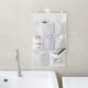 thumbnail image 5 of Bolsa de almacenamiento de pared, 2 estilos, organizador de tela de lino con bolsillos pequeños para el hogar y la oficina, color blanco, 5 of 5