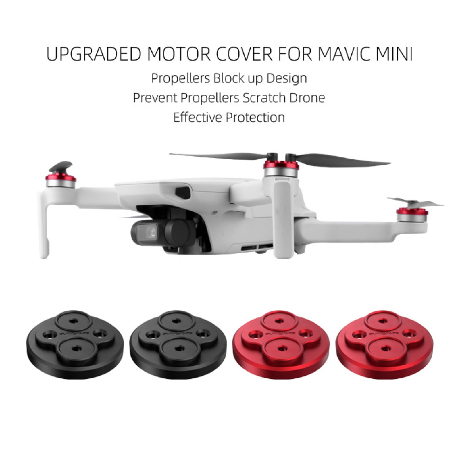 4Pcs Aluminum Alloy Motor Protective Covers Drone Accessories For DJI Mavic Mini 4Pcs Aluminum Alloy Motor Protective Covers Drone Accessories For DJI Mavic Mini