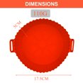 thumbnail image 2 of Accesorios de silicona para freidora de aire Olla de silicona para freidora de aire Sartén multifuncional forrada, 2 of 5
