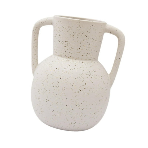 Florero de Cerámica, Jarrón Hervidor, Jarra de Cerámica Minimalista, Soporte para Maceta de Escritorio