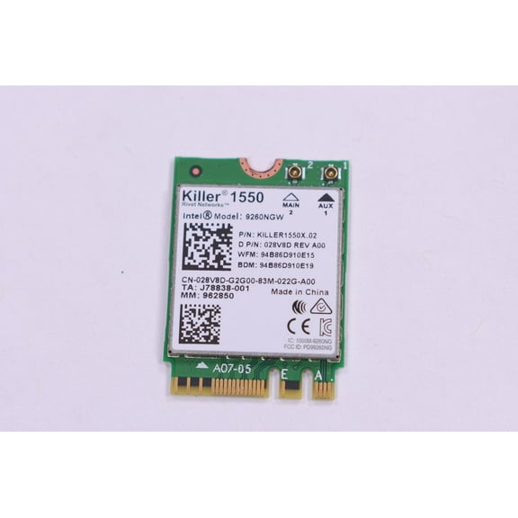 28V8D Dell Wireless Card AW17R5-7811BLK-PUS