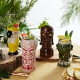 thumbnail image 2 of Ceramic Hawaiian Luau Tiki Mugs (Set of 4 Mugs), 2 of 5
