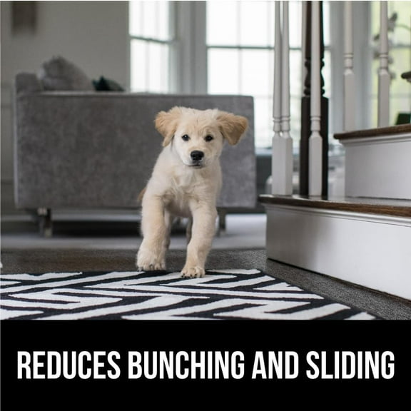 Double Sided Rug Pad for Carpet, 5x7 FT, No Residue, Prevent Shifting or Bunching