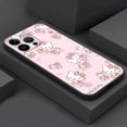 thumbnail image 3 of Pink Style Flower Hello Kitty Phone Case for iPhone 14 11 13 12 Pro Max XR X XS 8 7 6 6S Plus MINI Silicone Cover advanced, 3 of 7