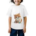 thumbnail image 3 of HANMUN Boys and Girls Tough Fashionable One Side Hot T-Shirts and Short Sleeves, Size XS-XL Made in USA, 3 of 4