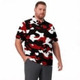 thumbnail image 6 of Sewkxo Men's Big and Tall Polo Shirts UPF 50+ Casual Work Quick Dry Short Sleeve Collared Golf Shirt（XL-8XL）,Wine 5XL, 6 of 7