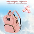 thumbnail image 5 of Diaper Bag Backpack,Caveen Multifunctional Mommy Nappy Bags with Insulated Pockets, Waterproof, Large Capacity, Pink, 5 of 9