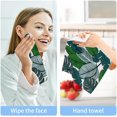 thumbnail image 7 of GZHJMY 2PCS Tropical Leaves Towels Cotton Washcloths Set,Quick Drying & Absorbent Soft Bathroom Hand Towel Lightweight & Portable Fingertip Towel, 7 of 7