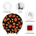 thumbnail image 4 of Kdxio Thanksgiving Turkey 1 Bone China Decorative Plate Ceramic Decorative Plate for Home Office Wall Stand Decorative Plates for Home Bedroom-7in, 4 of 6