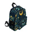 thumbnail image 2 of FORMRS School Backpack with Front Zippered Pocket 12" Student Travel Daypack, Green Dragon Flowers, 2 of 6