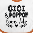 thumbnail image 4 of Inktastic Gigi and Poppop Love Me Boys or Girls Baby Bib, 4 of 4