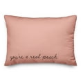 thumbnail image 2 of Creative Products Youre A Peach Script Black Plain Pillow 20 x 14 Spun Poly Pillow, 2 of 3
