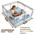thumbnail image 4 of Beavtaens Baby Play Mat for Floor, Fits 50x50 Playpen, Foldable Crawling Mat, Non-Slip, Soft for Infants, 0-4 Years, 4 of 9