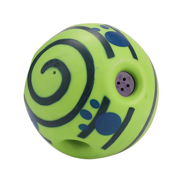 Methold Pelota de goma fácil y duradera para perros-pelota brillante divertida de larga duración, pelota interactiva para perros, pelotas Suministros para perros Pelota con sonido suave 002Grande14CM