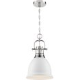 thumbnail image 6 of 60/6752-Nuvo Lighting-Watson-1 Light Pendant-10.25 Inches Wide by 16.88 Inches High-Matte White Finish    -Traditional Installation, 6 of 7