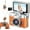 Orange, variant on Mini Digital Camera with 1.47 in LCD Screen,Portable 1080p Mini Retro Digital Camera Keychain with 64GB Card-Flip Screen,Feel of Old 90s Photographs,Built-in Flash&Strap for Travel,Concerts,Students