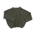 thumbnail image 3 of Toimothcn Toddler Girls Sweater Long Sleeve Crew Neck Simple Solid Color Knit Sweaters Warm Soft Loose Fit Pullover Knitted Sweater Lovely Knitted Clothing, 3 of 3