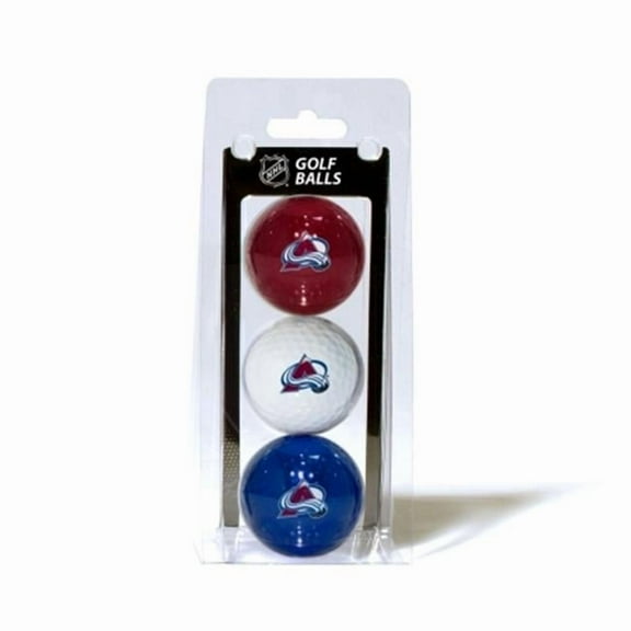 Team Golf Colorado Avalanche Golf Balls, Assorted Colors, 3 Pack